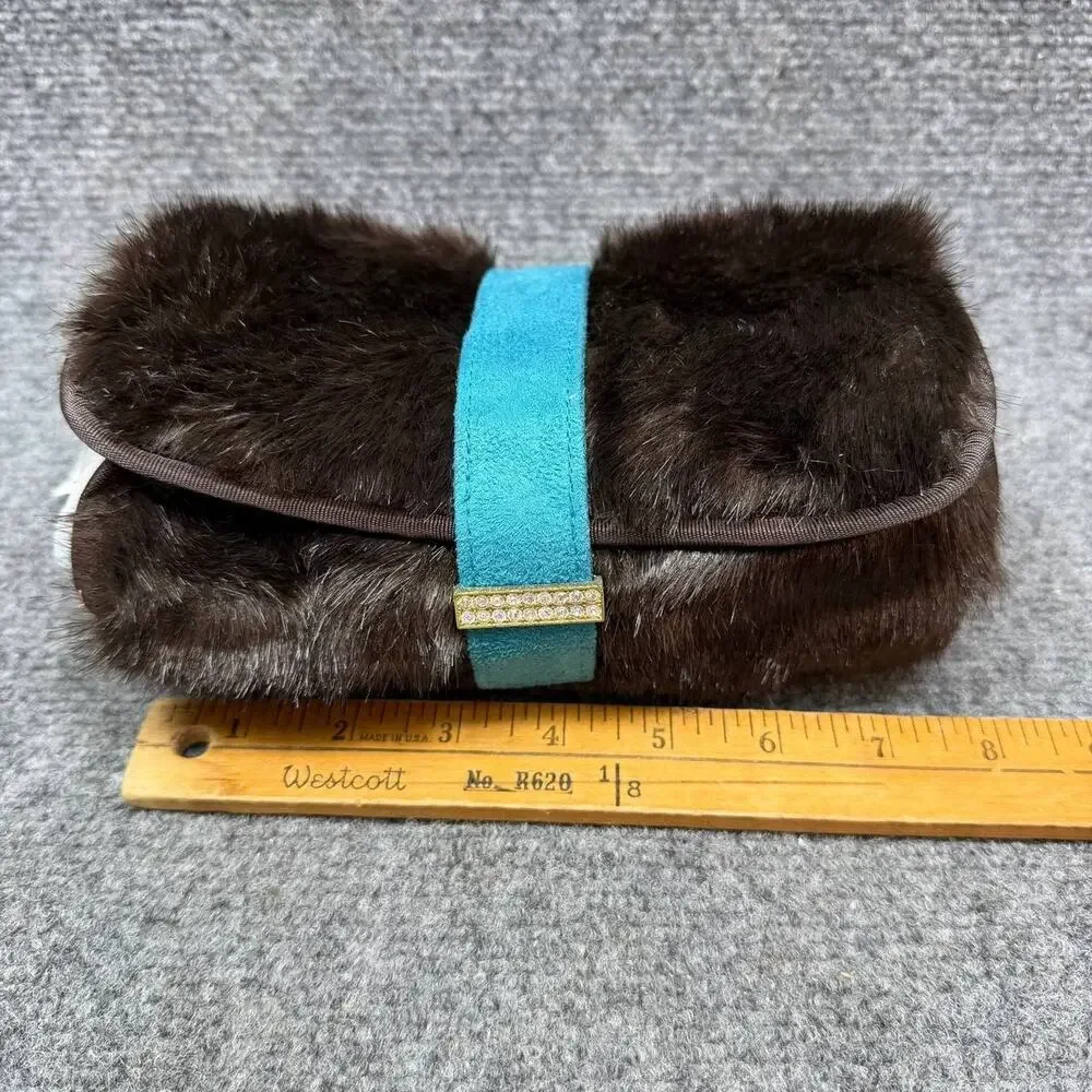 Stephanie Johnson Faux Fur Clutch Bag New With Tag